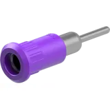 4 mm socket, round plug connection, mounting Ø 8.2 mm, purple, 64.3011-26