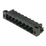 PCB plug-in connector, male header, Solder flange, THT/THR solder connection, 5.00 mm, Number of poles: 13, 90°, Solder pin length (l): 3.2 mm, tinned, black, Box