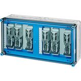 Mi load separator box IP65, 6x125A NH000 3p op Rail 630A 5 pin, 600x300 (MI 6496)
