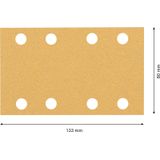 EXPERT C470 Sandpaper 80 x 133 mm, G 80, 50-pc