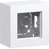 Housing, single, high design, surface-mount, A.8, light white glossy