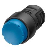 Illuminated pushbutton, 16 mm, round plastic, red