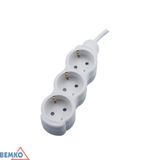 EXTENSION CORD NA SCHUKO 3X 2P+Z 1.5MM X 5.0M