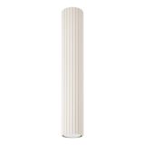 CYLINDRICAL BEIGE CEILING LAMP 40 CM CARBON VERTICAL PATTERN GU10