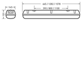 Weather-proof luminaires Acquex Diffuser Yellow ET 21W 2000lm Emergency light Lambertian (L) IP66 IK10 3 SDCM