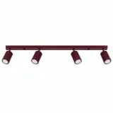 Ceiling lamp KARBON 4L burgundy
