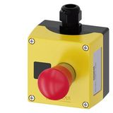 AS-Interface enclosure for command devices, 22 mm, metal, yellow
