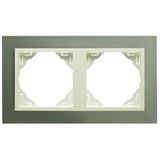 DOUBLE FRAME TITANIUM/PEARL