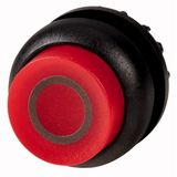 M22S-DLH-R-X0 Illuminated pushbutton actuator, RMQ-Titan, Extended, momentary, red, inscribed, Bezel: black