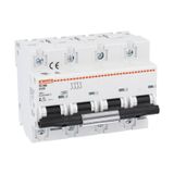Miniature circuit breaker, 1P, 2P, 3P and 4P - 10kA, characteristic C, 125A