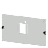 Masking frame 3VA12 (250 A), 4-pole, withdrawable, drive: direct, motorized operating mechanism, RCD: without, H:
