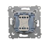 Single button for switches and push buttons, cream white/electro white