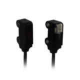 Photoelectric sensor, side view, through-beam 0,3m, Dark-ON, PNP, 2m cable (requires M3 screw & bracket) E3T 1294R