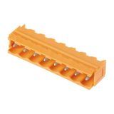 PCB plug-in connector, male header, Dovetails for fixing blocks, THT solder connection, 5.08 mm, Number of poles: 12, 90°, Solder pin length (l): 3.2 mm, tinned, black, Box