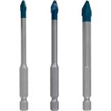 EXPERT HardCeramic HEX-9 Drill Bit Set 5/6/8 mm 3-pc