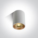 12105AL/W/BS WHITE GU10 10W BRASS REFLECTOR DARK LIGHT