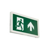 EM155C SLIM WL EXIT SIGN M3 ELB UP WH