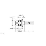 M12 Power Flange Rear-mounted   FKFD46PT-0.5/M16