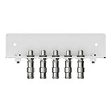 Earthing angles, 5 connectors, acc. to EN 60728-11,QEW 5-09N