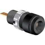 2 mm socket, flat plug connection, mounting Ø 8.6 mm, CAT III, black, 65.9098-21