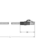 Industrial Ethernet Cable Extension Cable   PSGS4M-RJ45S-4414-3M