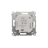 Double intermediate switch with indicator LED light, 10AX, black matt