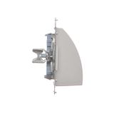 Double socket with earthing and shutters, beige, 16A