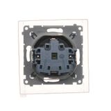 Key with the "horizontal" pictogram for switches and electronic controllers, black