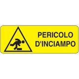 Rectangular danger sign - 350 x 125 mm