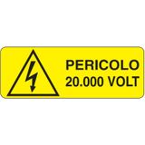 Adhesive for recta. danger sign - 350 x 125 mm