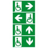 Set of icons "Wheelchair", arrows left, right, up, down