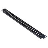19" Blank panel, screwed, ventilated, 19", 1U, RAL9005