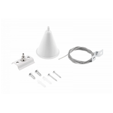Suspension mounting kit for 1-phase system, white