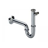Sink siphon without outlet 11/4"x32 with washing machine connection, chrome