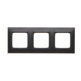 Triple frame for plasterboard boxes, black matt
