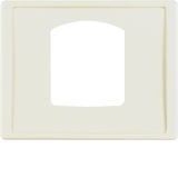 Centre plate for dropping plug-and-socket connector, Arsys, white glos