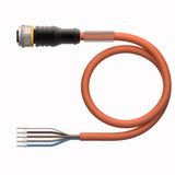 Actuator and Sensor Cable, PUR Connection Cable   RKC4.5T-0.3/TXO3700