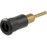 4 mm socket, round plug connection, mounting Ø 8.2 mm, black, 64.3012-21