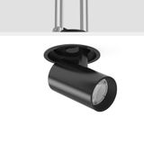 DEECOS R, 20 W, 1850 lm, 927, black, DALI Recessed projectors, D 143 H