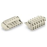 2-conductor female connector Push-in CAGE CLAMP® 2.5 mm² light gray