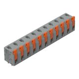 2601-3311 PCB terminal block; lever; 1.5 mm²; Pin spacing 7.5 mm; 11-pole; Push-in CAGE CLAMP®; 1,50 mm²; gray