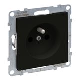 2P+E SOCKET FRENCH STANDARD AUTO TERMINALS BLACK