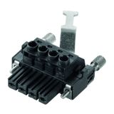 PCB plug-in connector, female plug, 7.62 mm, Number of poles: 3, 180°, Clamping yoke connection, Clamping range, max. : 10 mm², Box