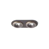 SHARM R II recessed brown/pearl gold 230V LED 2x10W 24° 3000K