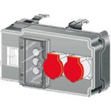 MR tap-off box 16A 3xD01 2x5P 16A socket