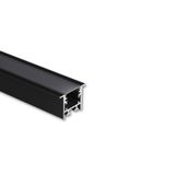 Built-in aluminum profile VF 35x25mm without diffuser 2m black
