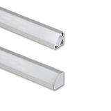 Corner aluminum profile RT2 18x18mm without diffuser 1m