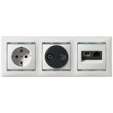TV/FM SOCKET STAR&nbsp;862MHZ IVORY