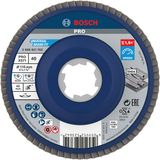 X-LOCK Flap discs, angled version, plastic plate, Ø115mm, G 40, X571, Best for Metal, 1pce
