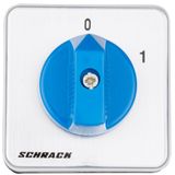 On-OFF Switch, 1 pole, 20A, for panel mounting 0-1